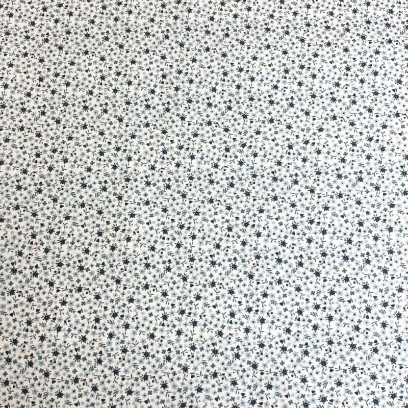 Printed Cotton PIO Arctic / Midnight
